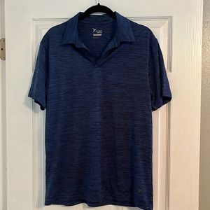 M Old Navy Active Go Dry Men’s Navy/Black Heather Polo Shirt